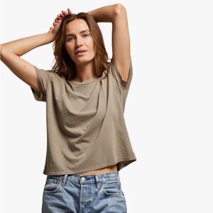 NWT perfectwhitetee Harley tee - size small - mushroom